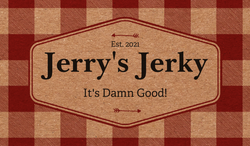 Jerry's Jerky Hand cut and marinated small batch beef jerky smoked daily.